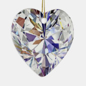 Ornement de Noël de coeur de diamant (Droite)