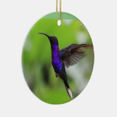 Ornement de Noël de colibri pourpre (Droite)