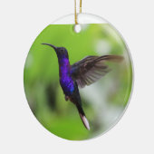 Ornement de Noël de colibri pourpre (Gauche)