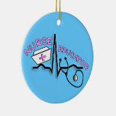 Ornement de Noël de conception de l'éducatrice QRS (Droite)