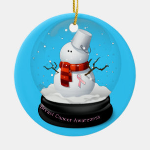 Ornement de Noël de conscience de cancer du sein