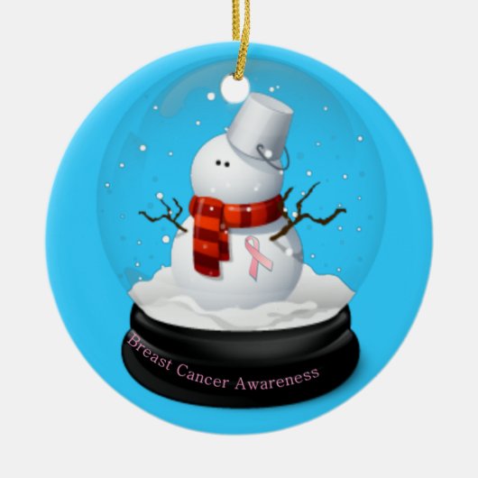 Ornement de Noël de conscience de cancer du sein (Devant)