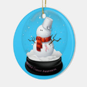 Ornement de Noël de conscience de cancer du sein (Gauche)