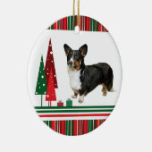 Ornement de Noël de corgi (Droite)