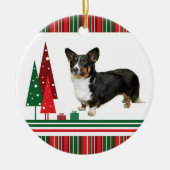 Ornement de Noël de corgi (Devant)