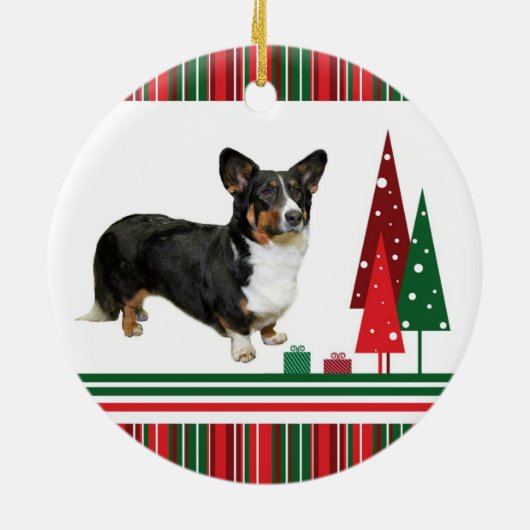 Ornement de Noël de corgi (Dos)