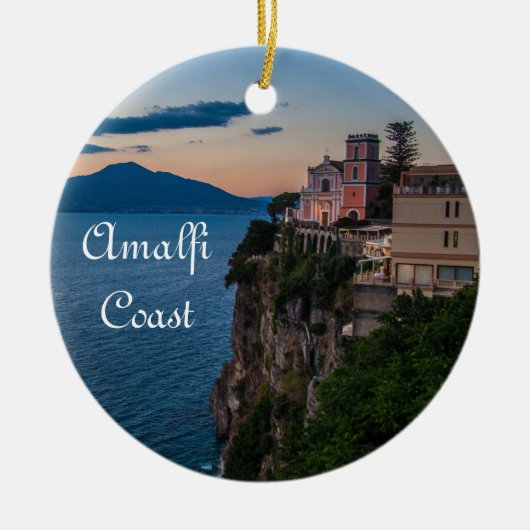 Ornement de Noël de côte d'Amalfi (Devant)