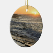 Ornement de Noël de coucher du soleil de lever de (Droite)