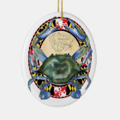 Ornement de Noël de crabe bleu (Droite)