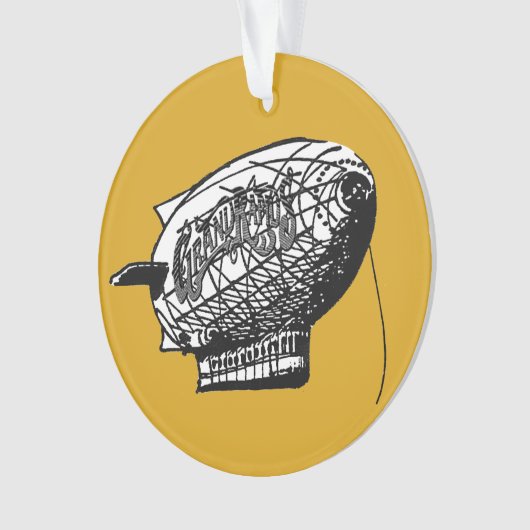 Ornement de Noël de croisière de dirigeable de (devant)