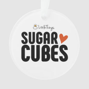 Ornement de Noël de cube en sucre