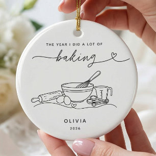 Ornement de Noël de cuisson personnalisé