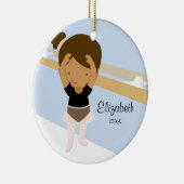 Ornement de Noël de danse de ballet de fille de (Droite)