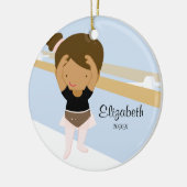 Ornement de Noël de danse de ballet de fille de (Gauche)