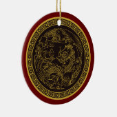 Ornement de Noël de dragon chinois très amusant (Droite)