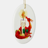 Ornement de Noël de dragon du feu (Droite)