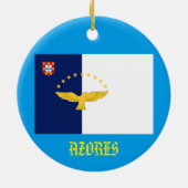 Ornement de Noël de drapeau des Açores (Dos)