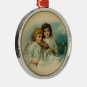 Ornement de Noël de duo d'ange (Droite)