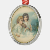 Ornement de Noël de duo d'ange (Gauche)