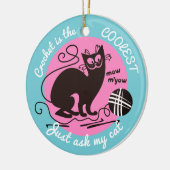 Ornement de Noël de fil de crochets de crochet de (Gauche)