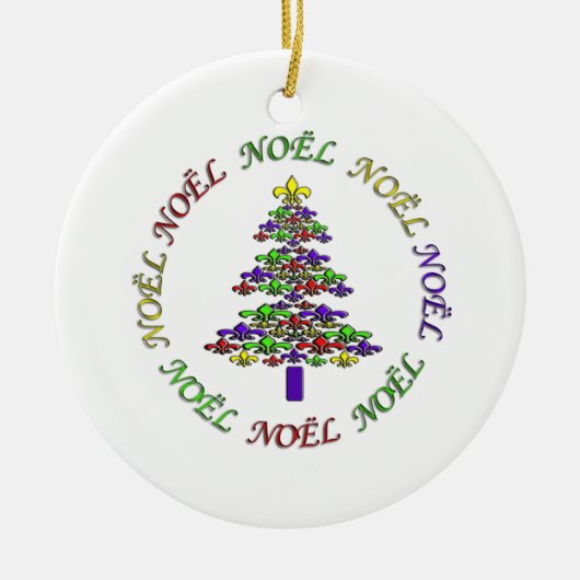 Ornement de Noël de Fleur de Lis Tree Noel (Devant)