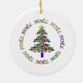Ornement de Noël de Fleur de Lis Tree Noel (Dos)