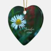 Ornement de Noël de fleur sauvage de marguerite (Gauche)