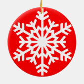 Ornement de Noël de flocon de neige (Dos)