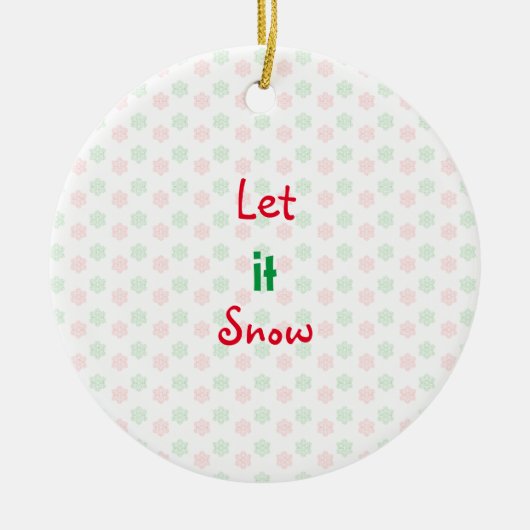 ornement de Noël de flocons de neige (Devant)