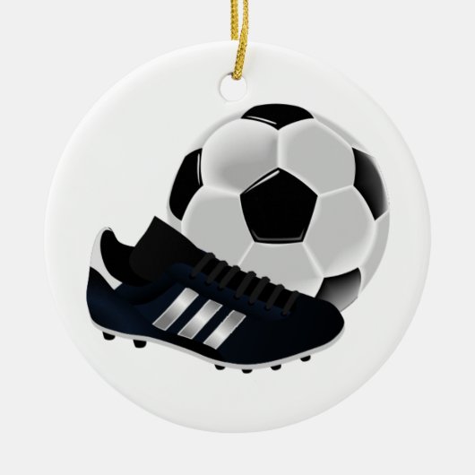 Ornement de Noël de football (Devant)