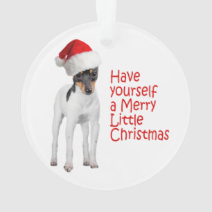 Ornement de Noël de Fox Terrier de jouet