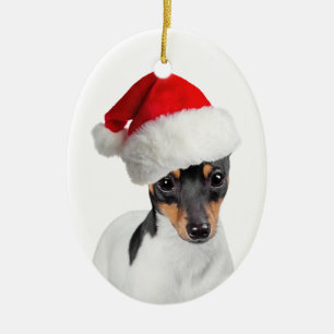 Ornement de Noël de Fox Terrier de jouet