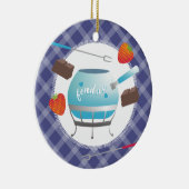 Ornement de Noël de fraises de chocolat de fondue (Droite)