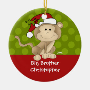 Ornement de Noël de frère de singe