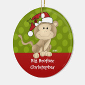 Ornement de Noël de frère de singe (Gauche)