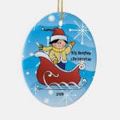 Ornement de Noël de frère de Sleigh (Droite)