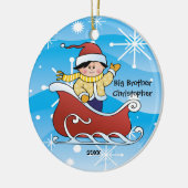 Ornement de Noël de frère de Sleigh (Gauche)