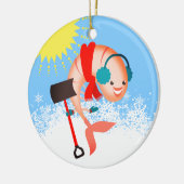 Ornement de Noël de fruits de mer de pelle à neige (Gauche)