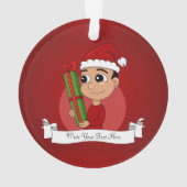 ornement de Noël de garçon (dos)