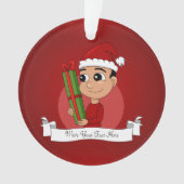 ornement de Noël de garçon (devant)