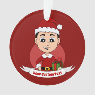 ornement de Noël de garçon