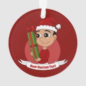 ornement de Noël de garçon (dos)