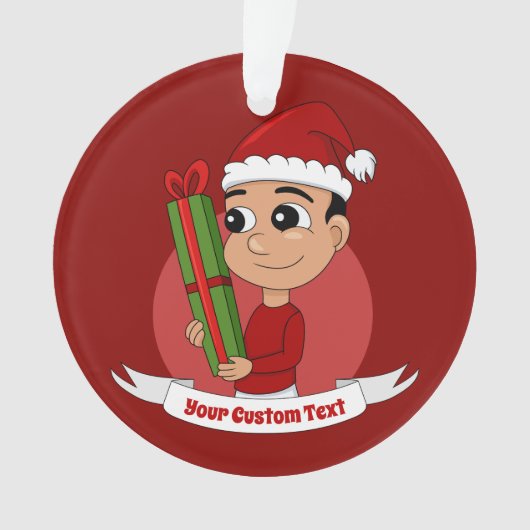 ornement de Noël de garçon (devant)