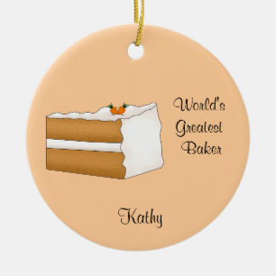 Ornement de Noël de gâteau à la carotte