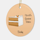 Ornement de Noël de gâteau à la carotte (Gauche)