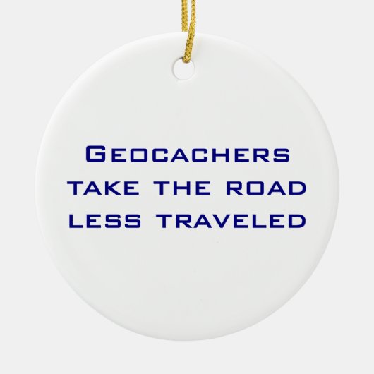 Ornement de Noël de Geocachers (Devant)