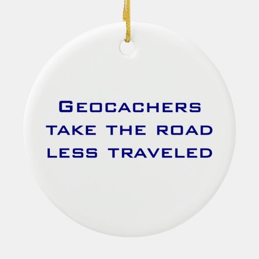Ornement de Noël de Geocachers (Dos)