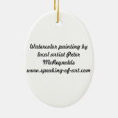 Ornement de Noël de golden gate bridge (Dos)