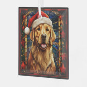 Ornement de Noël de Golden Retriever (Avant gauche)