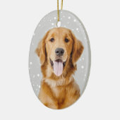 Ornement de Noël de golden retriever (Gauche)